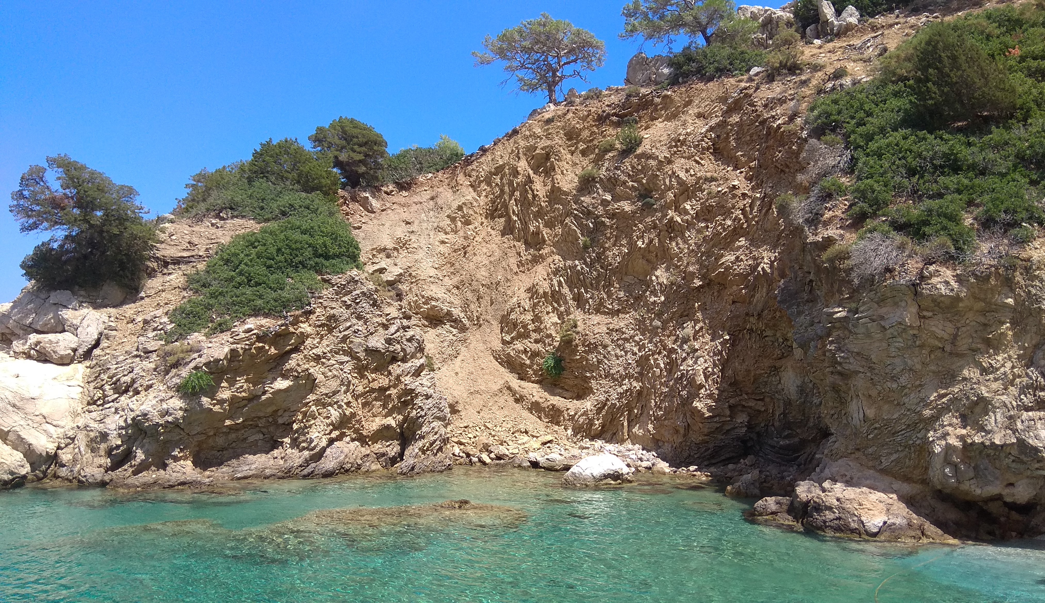 Rugged central Karpathos east-coast Natura area